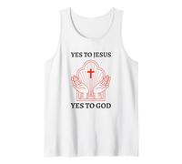 Si A Jesús Sí A Dios (Cross Graphic) Camiseta sin Mangas