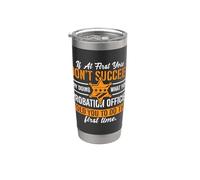 Si al principio no tiene éxito al oficial de libertad condicional correccional Vaso térmico de acero inoxidable de doble pared