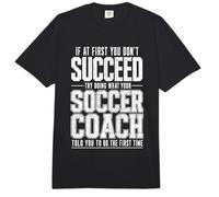 Si al Principio no Tienes éxito, Entrenador de fútbol Divertido y Angustiado Comfort Colors Adult Heavyweight T-Shirt