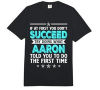 Si al Principio no Tienes éxito, Intenta Hacer lo Que Aaron Nombre Comfort Colors Adult Heavyweight T-Shirt