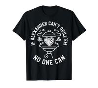Si Alexander no Puede grill'em Nadie Puede Nombre Alexander Camiseta gráfica económica, Hombre, Negro, XL
