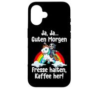Sí Buenos Días Cállate Y Trae Café Reaper Unicornio Carcasa para iPhone 16