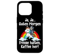 Sí Buenos Días Cállate Y Trae Café Reaper Unicornio Carcasa para iPhone 16 Pro