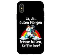 Sí Buenos Días Cállate Y Trae Café Reaper Unicornio Carcasa para iPhone X/XS