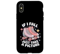 Si caigo Solo Toma una Foto Patinaje sobre Ruedas Carcasa para iPhone X/XS