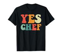Sí Chef Divertido Restaurante Cocina Cocina Retro Sí Chef Camiseta