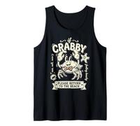 si Crabby por Favor Volver A LA Playa Gracioso Camiseta sin Mangas