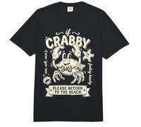 si Crabby por Favor Volver A LA Playa Gracioso Comfort Colors Adult Heavyweight T-Shirt
