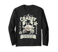 si Crabby por Favor Volver A LA Playa Gracioso Manga Larga