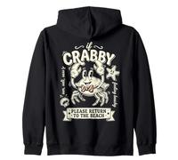 si Crabby por Favor Volver A LA Playa Gracioso Sudadera con Capucha