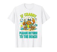 SI Crabby por Favor VUELVE A LA Playa Verano Divertido Camiseta
