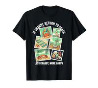 Si Crabby regresa a la Playa, Menos malhumorado, más Feliz y Divertido Camiseta
