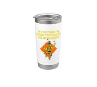 Si crees que soy bajo, deberías ver mi paciencia sarcástica Vaso térmico de acero inoxidable de doble pared