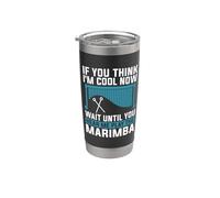 Si crees que soy genial ahora ama la marimba de los percusionistas profesionales Vaso térmico de acero inoxidable de doble pared