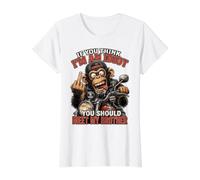 Si Crees Que Soy un Idiota, deberías Conocer a mi Hermano Camiseta gráfica económica, Mujer, Blanco, M