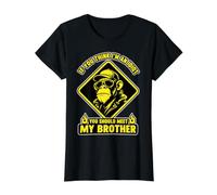 Si Crees Que Soy un Idiota, deberías Conocer a mi Hermano Camiseta gráfica económica, Mujer, Negro, M