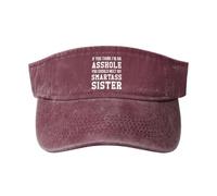 Si Crees Que Soy Un Imbécil, Deberías Conocer A Mi Hermano. Visera Sombrero Gorras Deportivas Protección UV Ligera Visera Deportiva para Adultos Senderismo Deportes