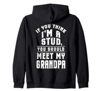 Si Crees Que Soy un Semental Conoce a mi Abuelo Divertido Sudadera con Capucha