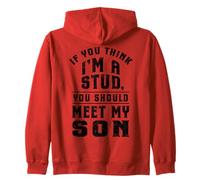 Si Crees Que Soy Un Semental Conoce A Mi Hijo Funny Family Sudadera con Capucha