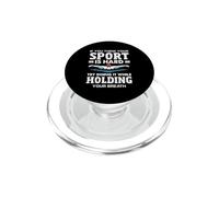 Si Crees Que tu Deporte es difícil Nadador Divertido PopSockets PopGrip para MagSafe