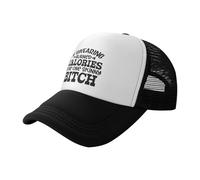 Si Decir Malas Palabras Quemara Calorías, Sería Una Perra Flaca Mujer Hombre Sombrero Resistente Gorra Trucker Protección UV Gorras Hip Hop para Running Deporte Senderismo