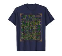Si dejas Que el Shenan una Vez Vintage Irish Shenanigan Camiseta