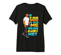 Si Dios Está Conmigo Que Puede Estar contra Mí Padre Negro Rey Camiseta Premium