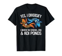 Sí, Diversifico En Stocks, Zen & Koi Ponds Funny Investor Camiseta