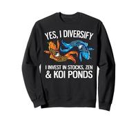 Sí, Diversifico En Stocks, Zen & Koi Ponds Funny Investor Sudadera