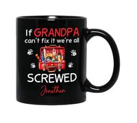 Si El Abuelo No Puede Arreglarlo, Estamos Todos Jodidos Tazas Té Cerámica Tazón De Café Graciosa Tazón Regalos Divertidos Para Trabajo Colegas Navidad 330ml