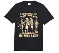 Si el Gobierno Dice Que no Necesitas un Arma Gracioso Comfort Colors Adult Heavyweight T-Shirt