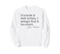 Si el Libro Bien Escrito Encuentra Demasiado Corto Jane Austen Cita Meme Sudadera