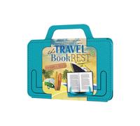 Si el libro de viajes descansa (azul playero) - Tableta de lectura de manos libres y soporte de libros - soporte de tabletas porttiles - soporte