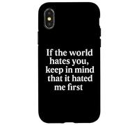 Si el Mundo te Odia, Ten en Cuenta Que me odió Primero - Jesús Carcasa para iPhone X/XS