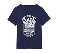 Si El Ruben No Puede Arreglarlo Estamos Jodidos Ruben Camiseta, Mujer Tallas Grandes, Azul Marino, 4XL Grande
