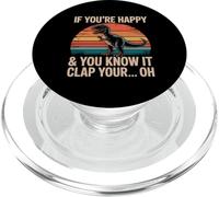 Si Eres Feliz y lo Sabes - Chiste Divertido T-Rex PopSockets PopGrip para MagSafe