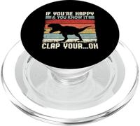 Si Eres Feliz y lo Sabes, Divertido Humor de Dinosaurios T-Rex PopSockets PopGrip para MagSafe