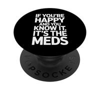 Si Eres Feliz y lo Sabes es tu Cita Divertida PopSockets PopGrip Adhesivo