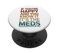 Si Eres Feliz y lo Sabes es tu Cita Divertida PopSockets PopGrip Adhesivo