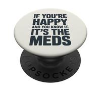 Si Eres Feliz y lo Sabes es tu Cita Divertida PopSockets PopGrip Adhesivo