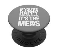 Si Eres Feliz y lo Sabes es tu Cita Divertida PopSockets PopGrip Adhesivo