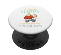 Si Eres Feliz y lo Sabes es tu Cita Divertida PopSockets PopGrip Adhesivo