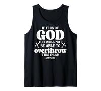 Si es de Dios, no podrás derribar Este Plan Camiseta sin Mangas