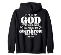 Si es de Dios, no podrás derribar Este Plan Sudadera con Capucha