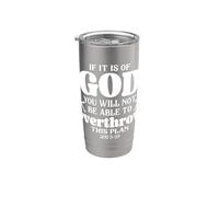 Si es de Dios, no podrás derribar este plan Vaso térmico de acero inoxidable de doble pared