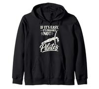 Si es fácil, Probablemente no Sea Humor de Entrenamiento de Pilates Sudadera con Capucha
