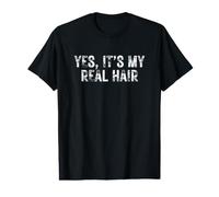 Sí Es Mi Cabello Real Divertido Obsceno Calvo Intuto Meme Camiseta gráfica económica