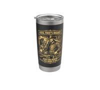 Sí, eso correcto y el caballo en el que te montas en Retro Cowboy Vaso térmico de acero inoxidable de doble pared