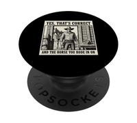 Sí, eso es Correcto y el Caballo en el Que montaste en Cowboy PopSockets PopGrip Adhesivo