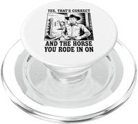 Sí, eso es Correcto y el Caballo en el Que montaste en Cowboy PopSockets PopGrip para MagSafe